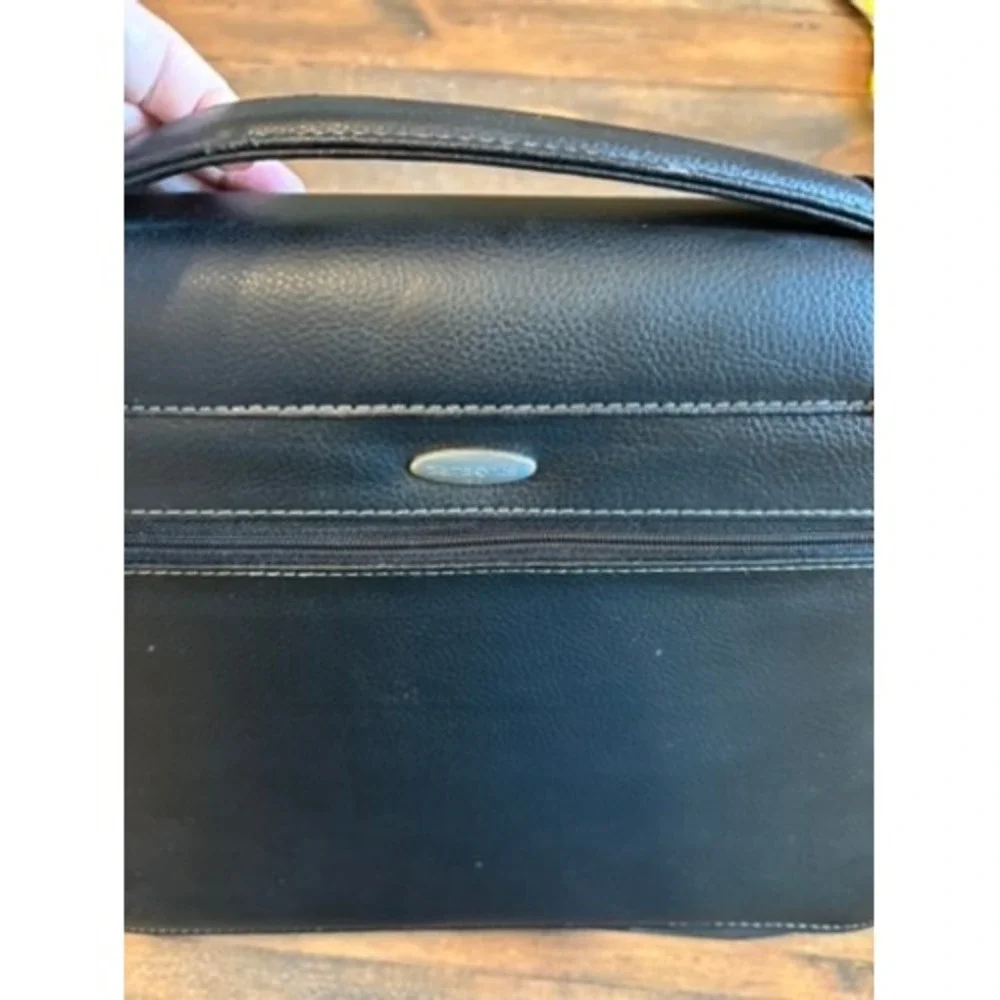 Samsonite Zip-Around Vinyl 3-Ring Padfolio with calculator Business Case Handle